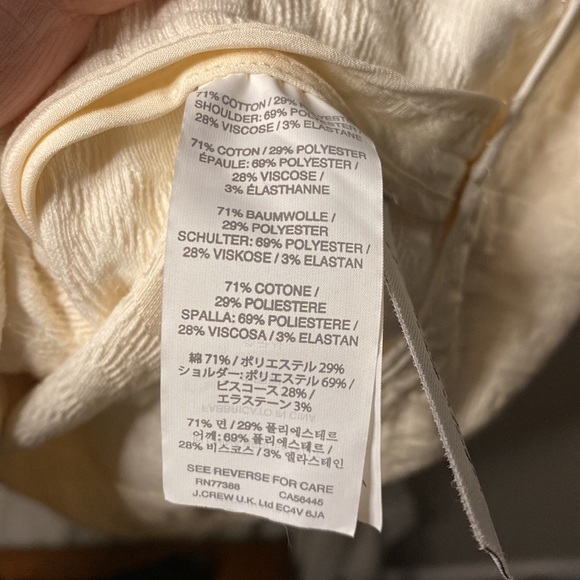 J. Crew Cream Sleeveless Textured Dress - Picture 11 of 11